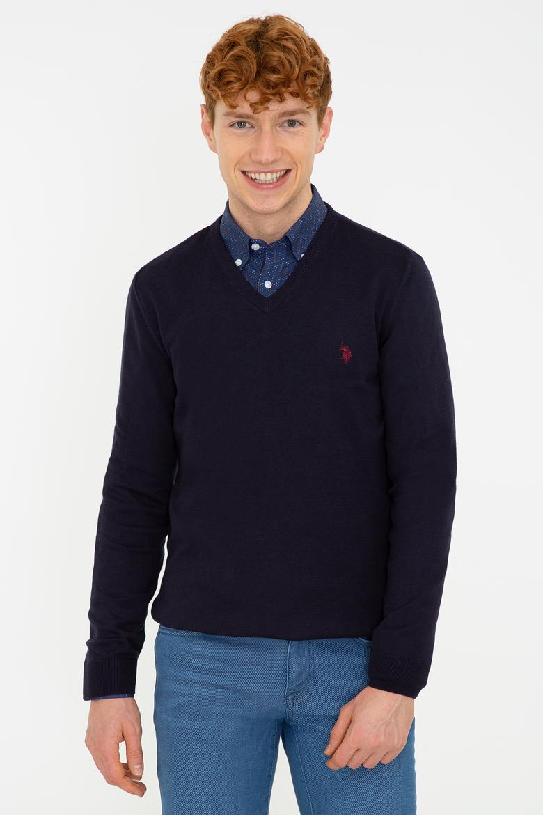 Erkek Lacivert Basic Kazak