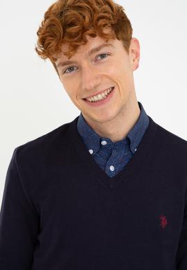 Erkek Lacivert Basic Kazak - 50237037026