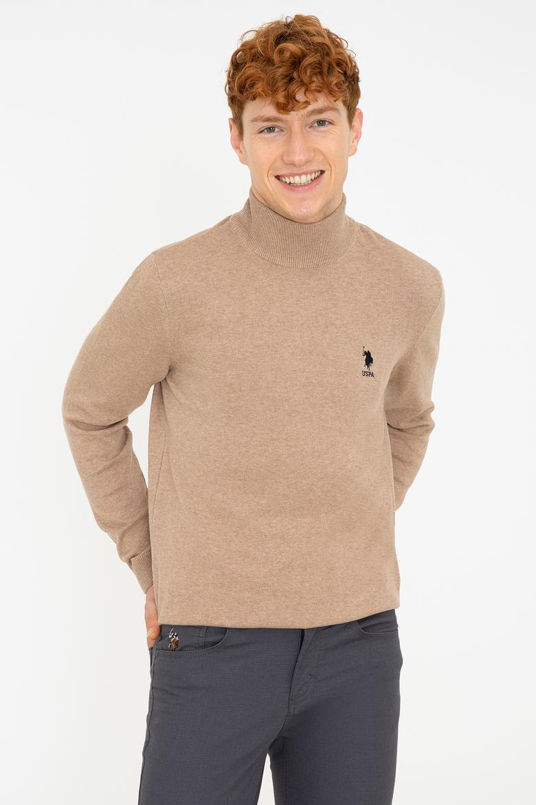 Erkek Camel Melanj Basic Kazak