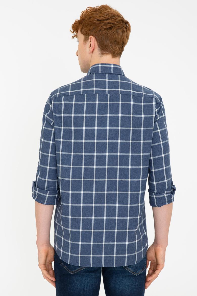 Erkek Lacivert Gömlek Uzunkol - 50238130001