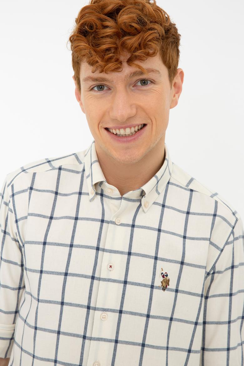 Erkek Krem Gömlek Uzunkol - 50238130020