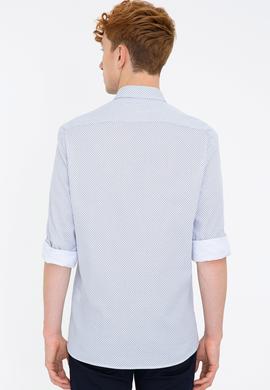 Erkek Beyaz Uzun Kollu Gömlek - 50238388001