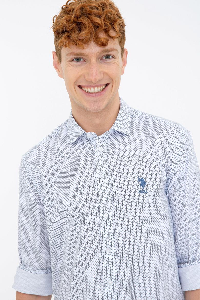 Erkek Beyaz Uzun Kollu Gömlek - 50238388001