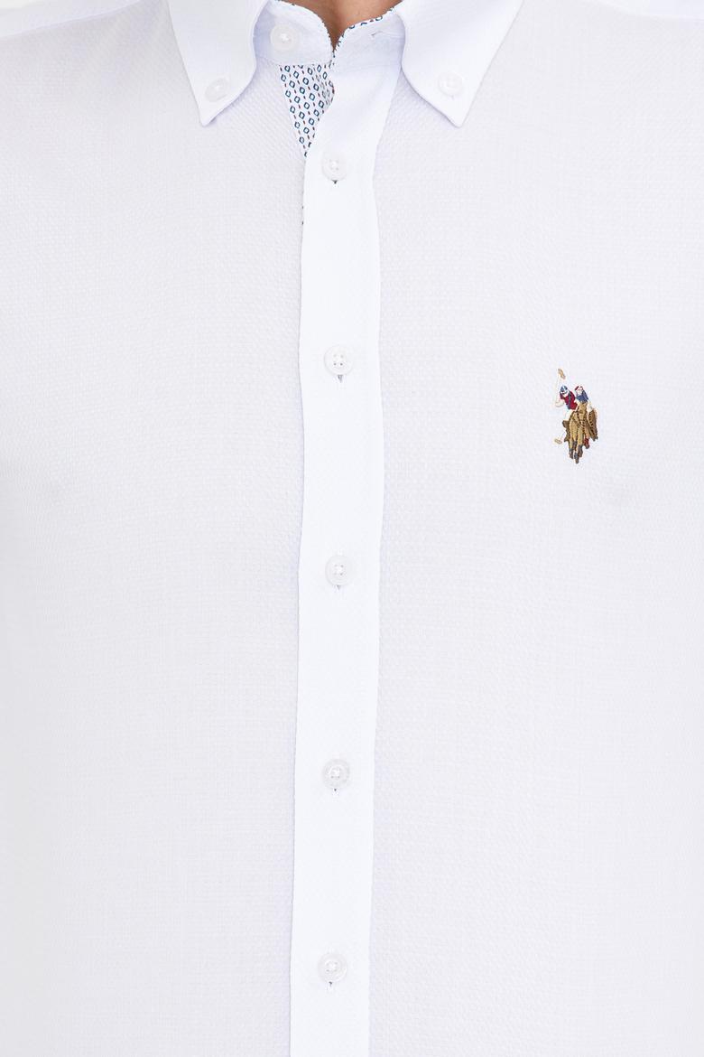 Erkek Beyaz Gömlek Uzunkol - 50238396001