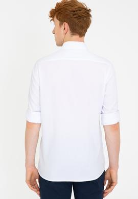 Erkek Beyaz Gömlek Uzunkol - 50238396001