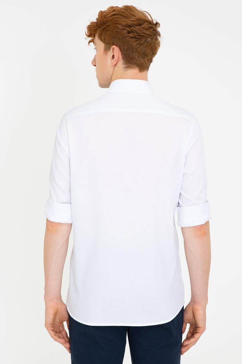 Erkek Beyaz Gömlek Uzunkol - 50238396001