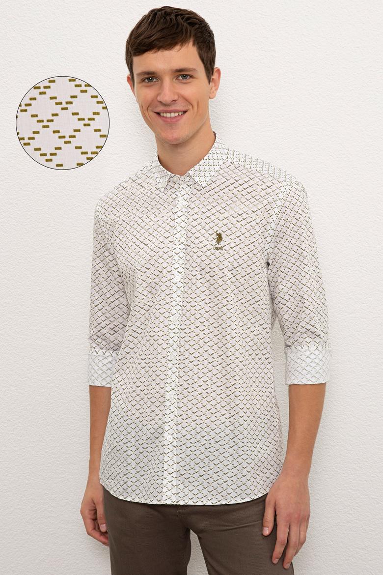 Erkek Beyaz Uzun Kollu Gömlek