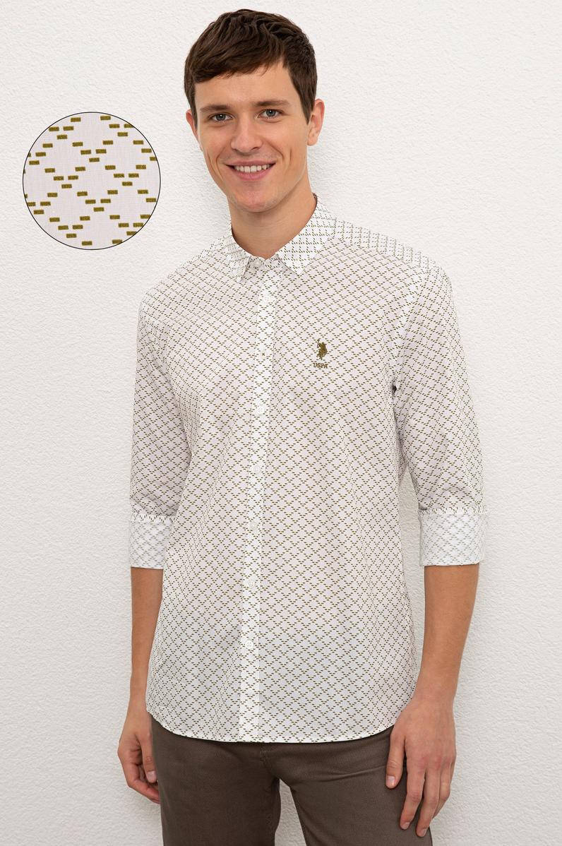 Erkek Beyaz Uzun Kollu Gömlek