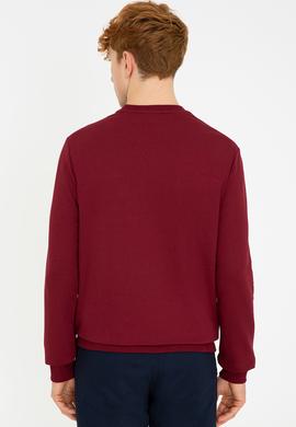 Erkek Bordo Basic Sweatshirt - 50237233080