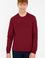 Erkek Bordo Basic Sweatshirt