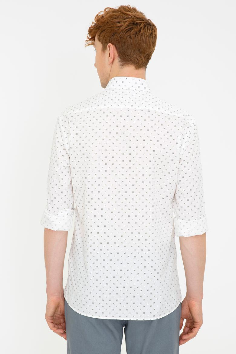 Erkek Beyaz Gömlek Uzunkol - 50238399018