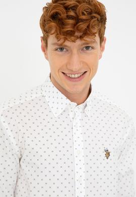 Erkek Beyaz Gömlek Uzunkol - 50238399018