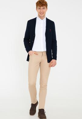 Erkek Lacivert Basic Triko Hırka - 50236997005