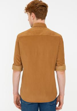Erkek Hardal Uzun Kollu Gömlek - 50237877038