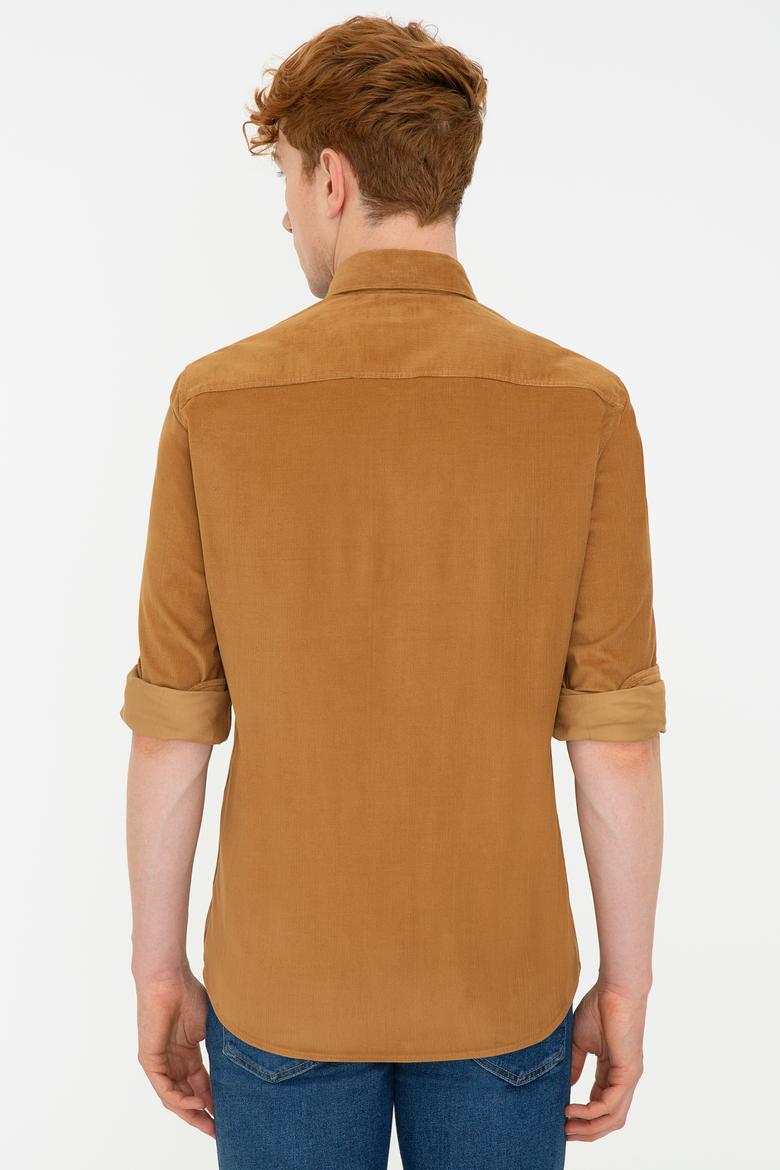Erkek Hardal Uzun Kollu Gömlek - 50237877038