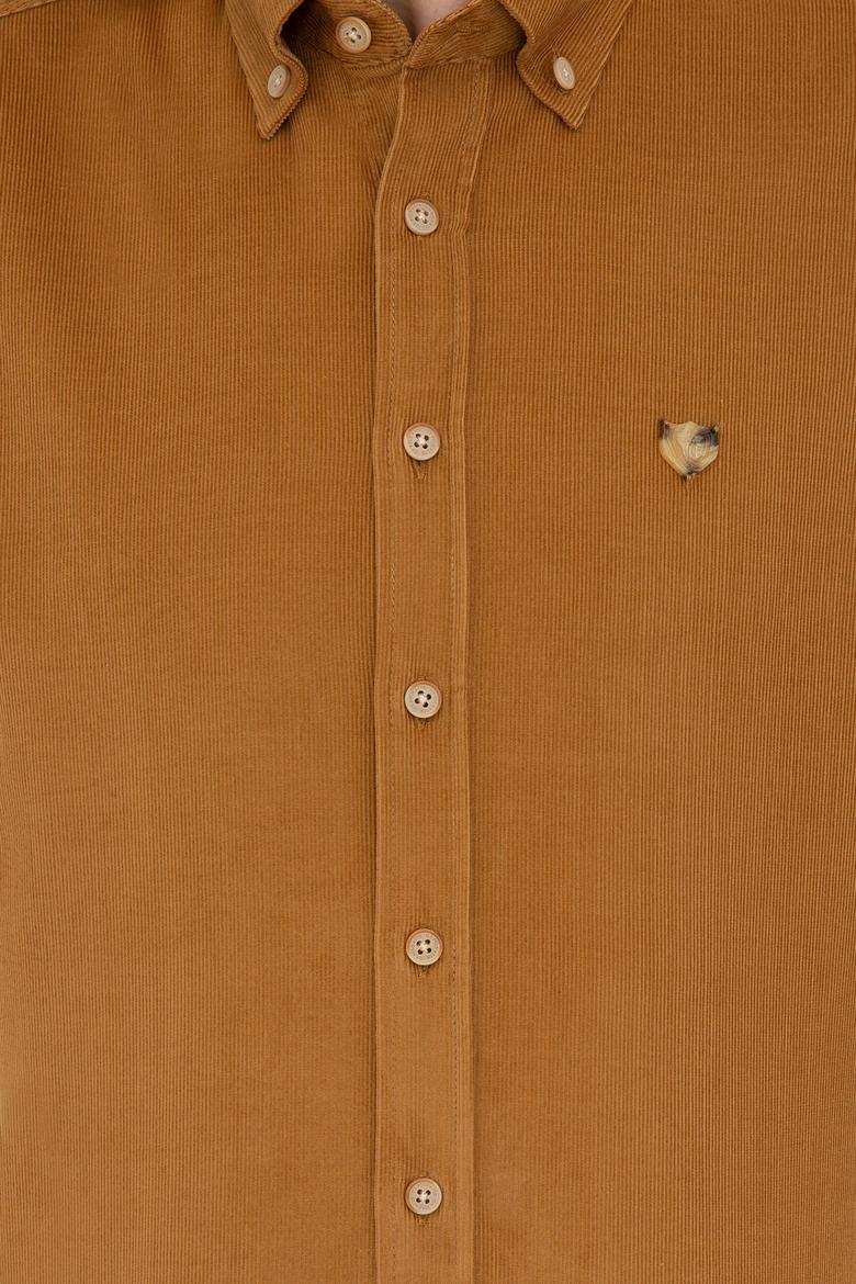 Erkek Hardal Uzun Kollu Gömlek - 50237877038