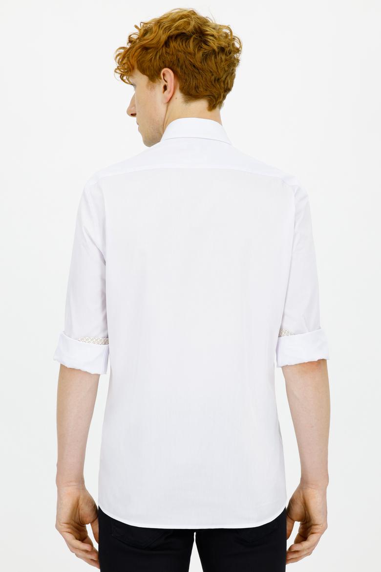 Erkek Beyaz Uzun Kollu Gömlek - 50238383006