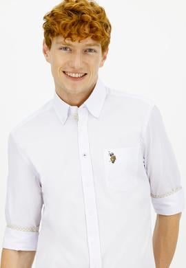 Erkek Beyaz Uzun Kollu Gömlek - 50238383006