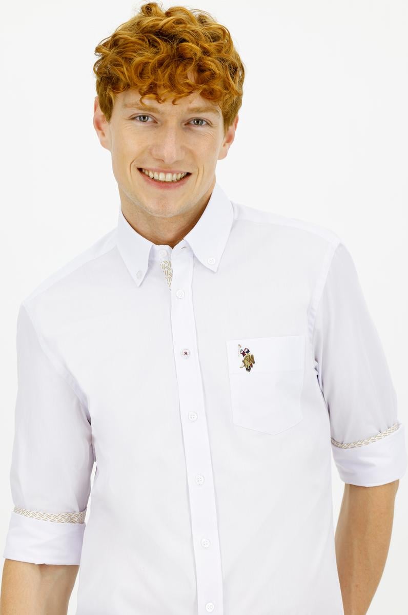 Erkek Beyaz Uzun Kollu Gömlek