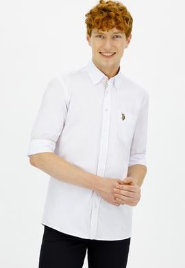 Erkek Beyaz Uzun Kollu Gömlek - 50238383006
