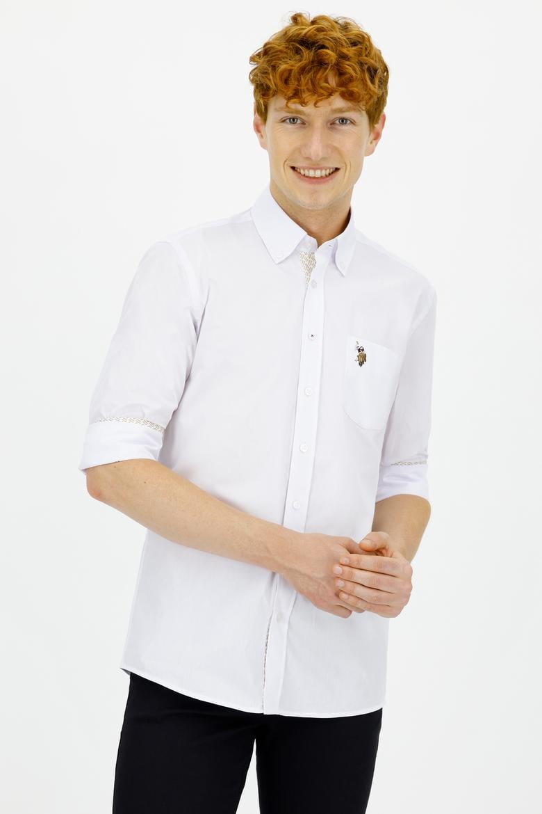 Erkek Beyaz Uzun Kollu Gömlek