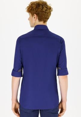 Erkek Lacivert Uzun Kollu Gömlek - 50238383013