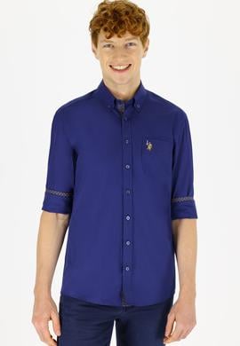 Erkek Lacivert Uzun Kollu Gömlek - 50238383013