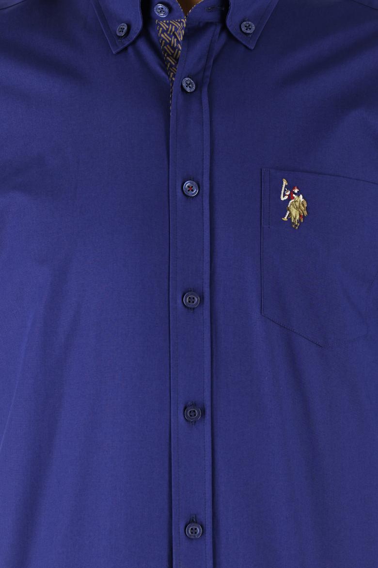 Erkek Lacivert Uzun Kollu Gömlek - 50238383013