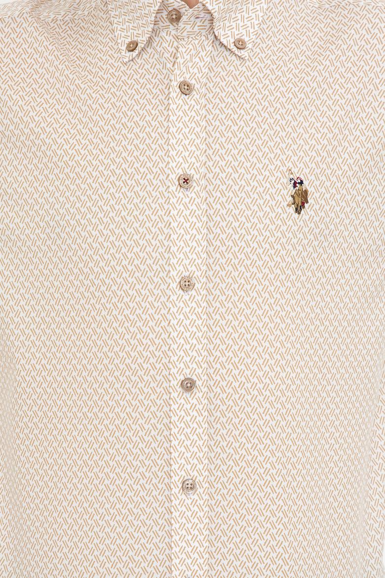 Erkek Camel Uzun Kollu Gömlek - 50238385009