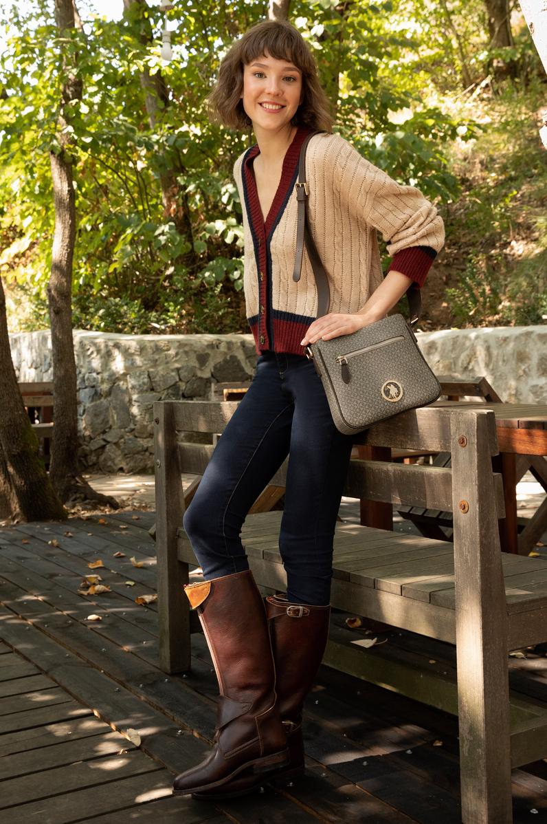 Kadın Vizon Çapraz Çanta