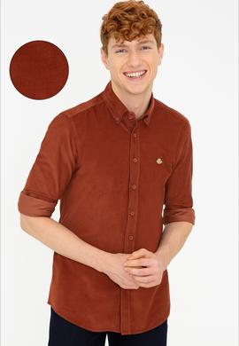 Erkek Tarçın Uzun Kollu Gömlek - 50237877026