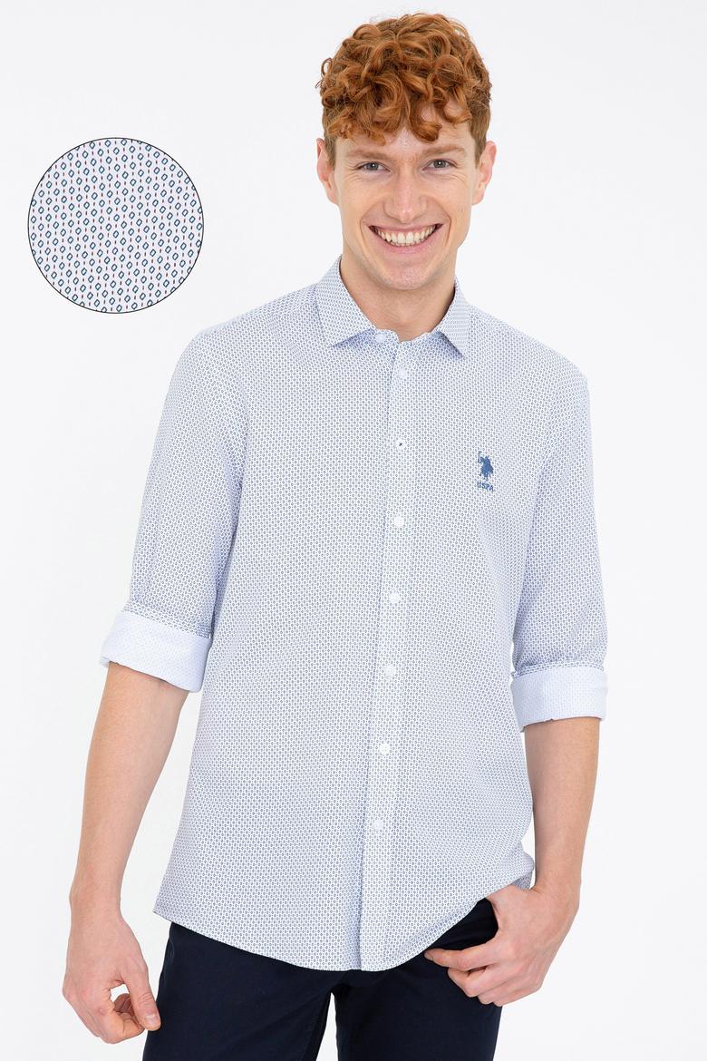 Erkek Beyaz Uzun Kollu Gömlek