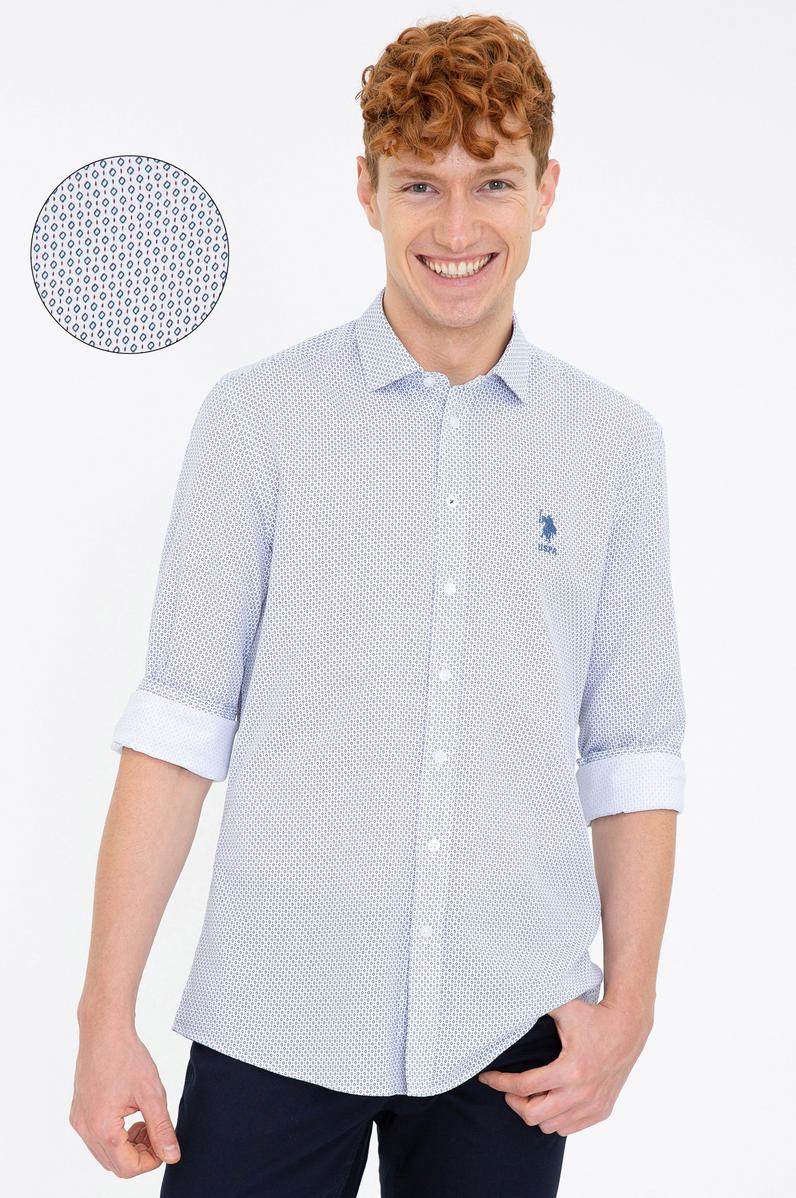 Erkek Beyaz Uzun Kollu Gömlek