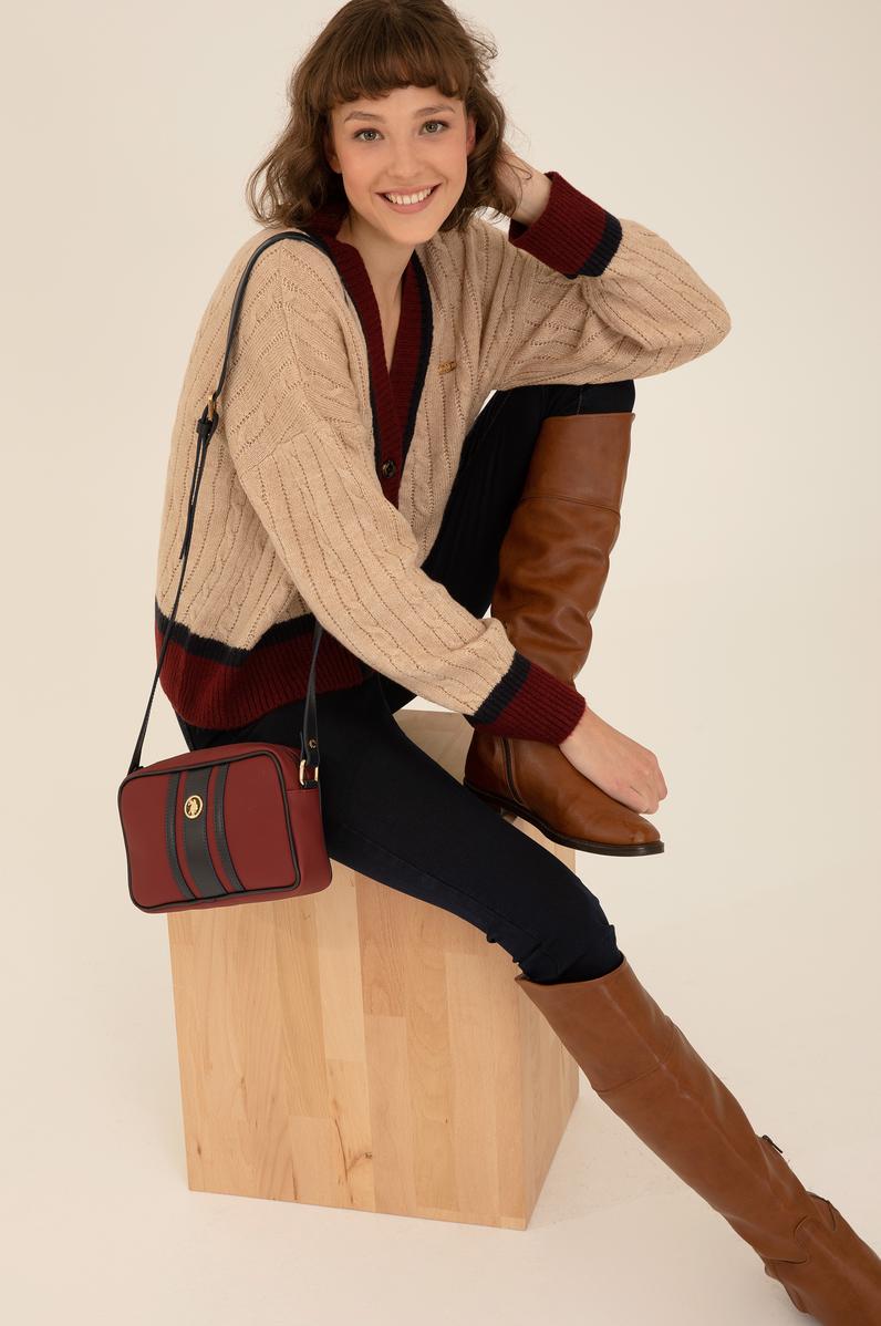 Kadın Bordo Çapraz Çanta