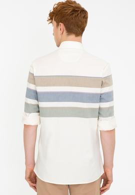 Erkek Krem Gömlek Uzunkol - 50238401001