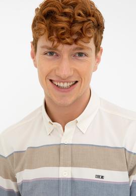 Erkek Krem Gömlek Uzunkol - 50238401001