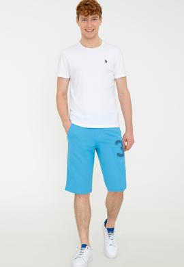 Erkek Kobalt Mavi Örme Şort - 50218873034