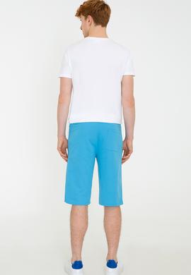 Erkek Kobalt Mavi Örme Şort - 50218873034