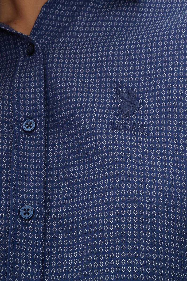 Kadın İndigo Uzun Kollu Gömlek