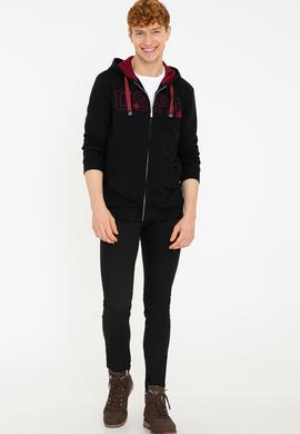 Erkek Siyah Örme Hırka - 50237915004