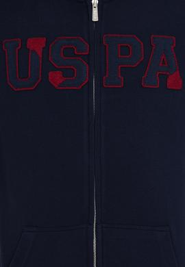 Erkek Lacivert Kapüşonlu Örme Hırka - 50237915019