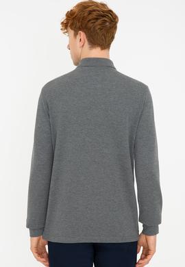 Erkek Antrasit Melanj Basic Sweatshirt - 50238250091