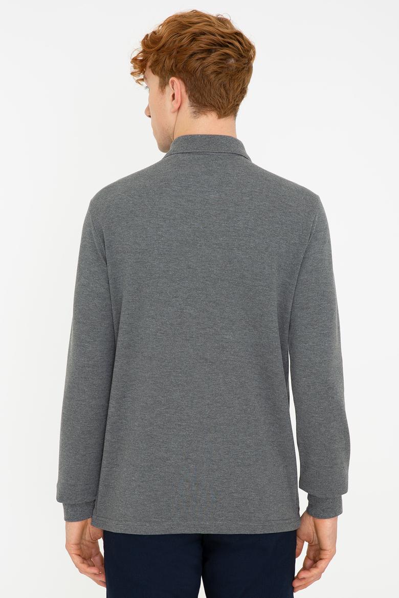 Erkek Antrasit Melanj Basic Sweatshirt - 50238250091