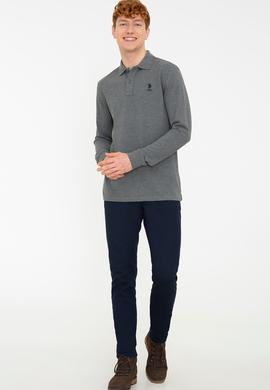 Erkek Antrasit Melanj Basic Sweatshirt - 50238250091