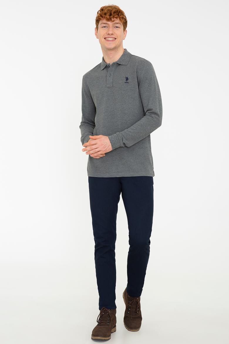 Erkek Antrasit Melanj Basic Sweatshirt - 50238250091