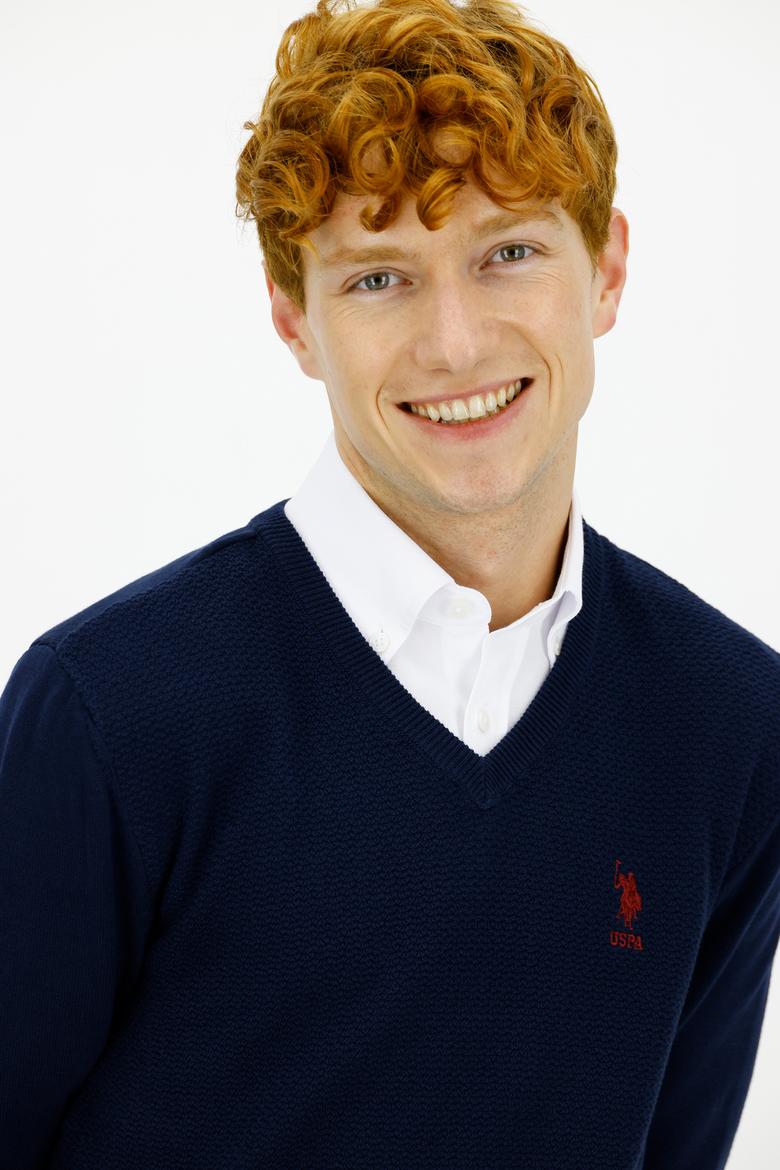 Erkek Lacivert Basic Kazak - 50236962007