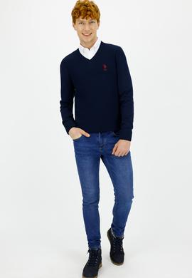 Erkek Lacivert Basic Kazak - 50236962007