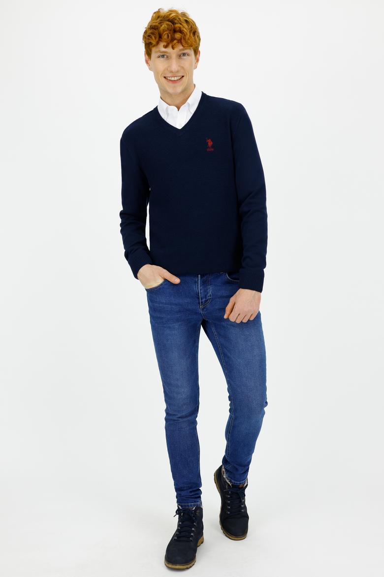 Erkek Lacivert Basic Kazak - 50236962007