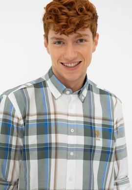 Erkek Haki Uzun Kollu Gömlek - 50238398001