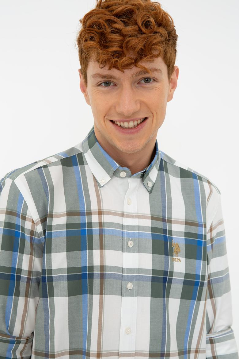 Erkek Haki Uzun Kollu Gömlek - 50238398001